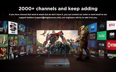  Octastream Magabox 64GB  Live Cable TV, Premium Channels, PPV. Best Price Offer