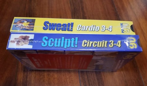 BRAND NEW POWER 90 BEACHBODY IN-HOME WORKOUT BOOT CAMP SWEAT! 3-4 SCULPT 3-4 VHS