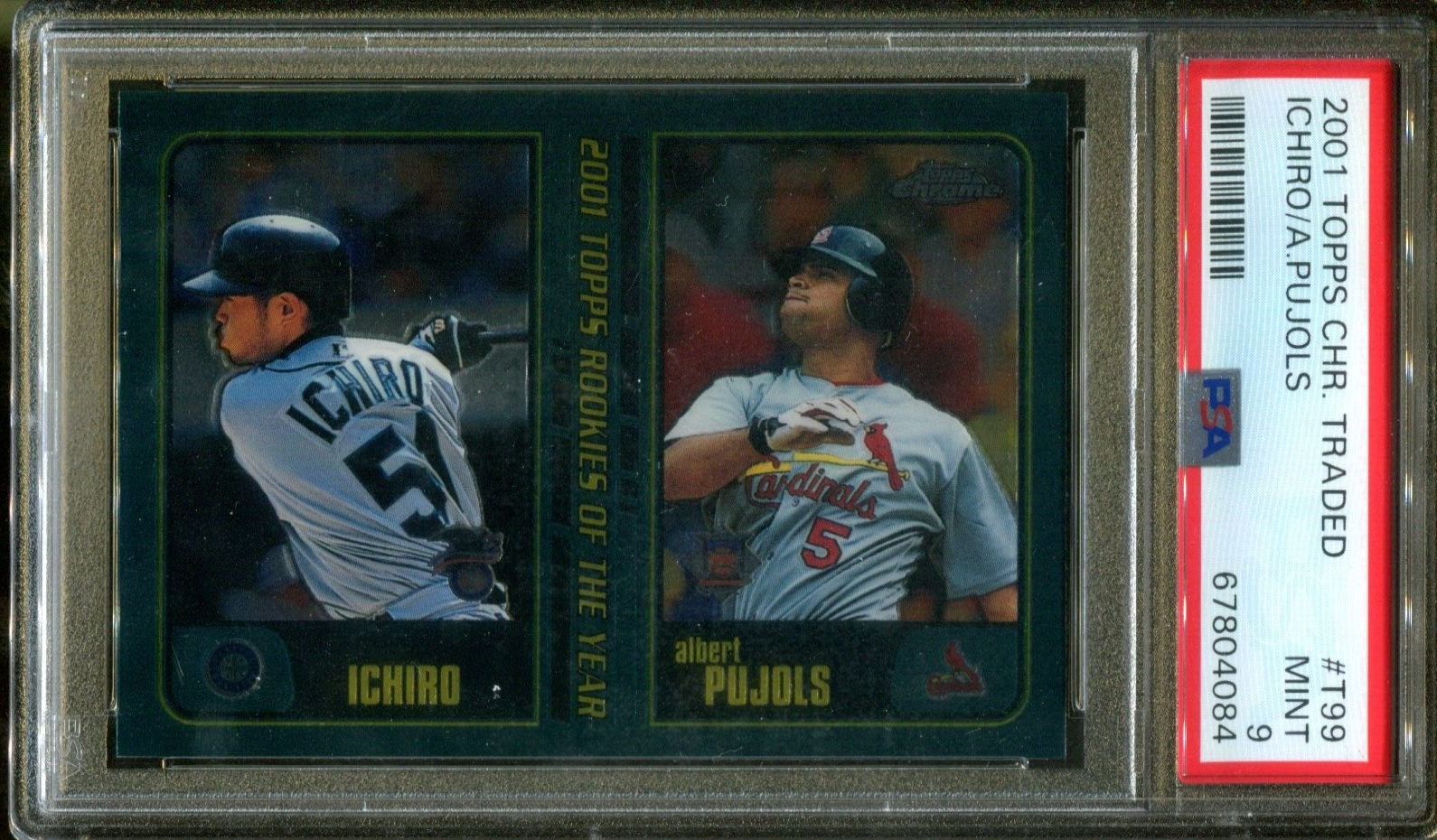 その他 MLB ichiro&pujols rookiecard !!!!!chrome 2001 Topps Chrome Trade Ichiro Albert & Pujols Rookie Card