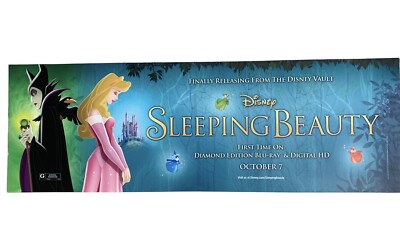 Disney Transportation Bus Ad Advertising Sign Sleeping Beauty