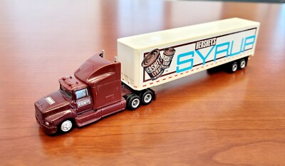 1996 Road Champs HERSHEYS CHOCOLATE SYRUP Aeromax Tractor Trailer 1/87 HO Scale