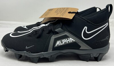 Nike Alpha Menace 3 Shark Football Cleats Black Gray CV0582-010 Men s 9 NOBOXLID