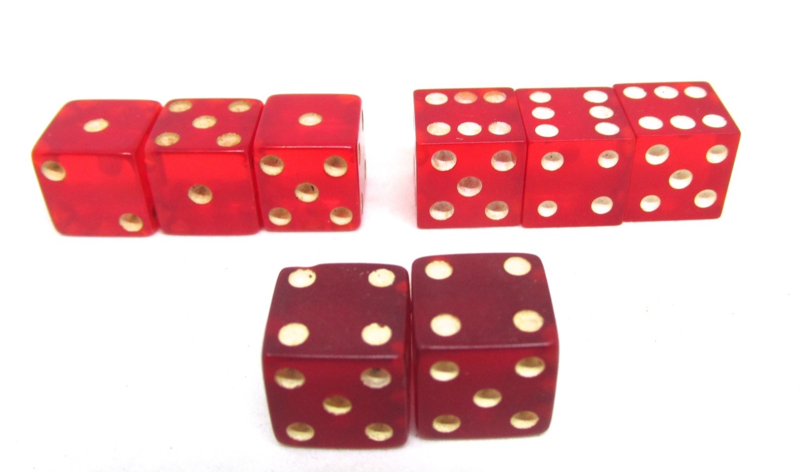 Vintage Dice Assortment  26 Pieces Various Materials & Colors