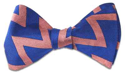 3 Royal Horse Artillery ''Livers In'' Silk (Self Tie) Bow Tie