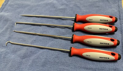 Matco Tools 4 PIECE LONG MINI HOOK AND PICK SET - RED