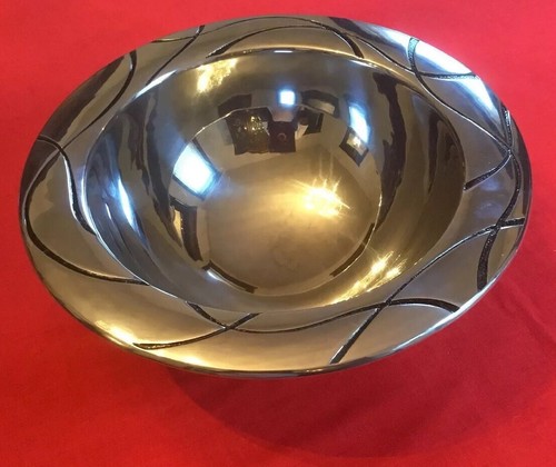 LENOX VIBE 3 PC Silver Metal Salad Bowl Set