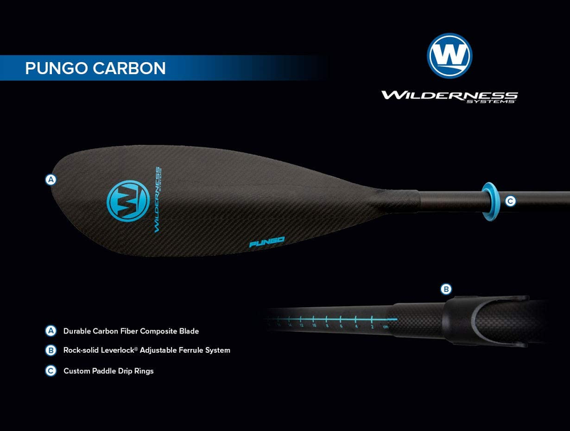 Pungo Kayak Paddle for Recreation/Touring | Fiberglass or Carbon Fiber Blade | A