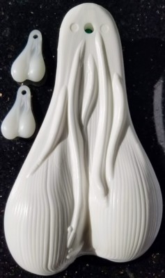 White Combo of one 8'' Truck Nuts and two 2'' Truck Nutz