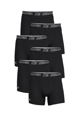 Starter Mens Boxer Briefs Active Performance Breathable Underwear 6-Pack XL