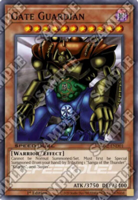 Yugioh! LP Gate Guardian - SGX2-END01 - Secret Rare - 1st