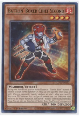 Yu-Gi-Oh! - Battlin' Boxer Chief Second - LD10-EN033 - Rare - 1st Ed- NM/M - NEW