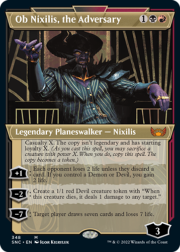 【美品・未使用】Ob Nixilis, the Adversary 1x Ob Nixilis, the Adversary - Showcase NM-Mint, English