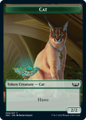 Cat Token-[Streets of New Capenna]-Lightly Played, English-1-Regular-MTG