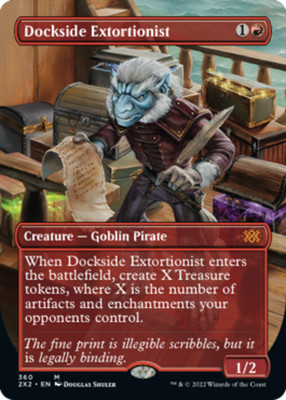 1 x Dockside Extortionist - Borderless - Double Masters 2022 - NM-Mint - MTG