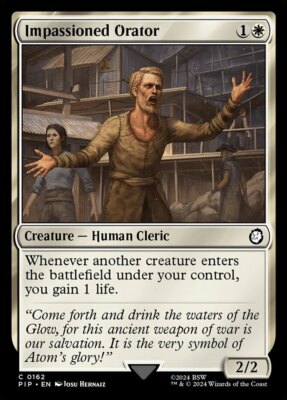 x4 Impassioned Orator C MTG Universes Beyond: Fallout M/NM, English