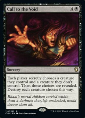 x1 Call to the Void - Foil R MTG Commander Legends: Battle for Baldur's Gate M/N