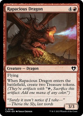 Rapacious Dragon-[Commander Masters]-Near Mint, English-1-Regular-MTG