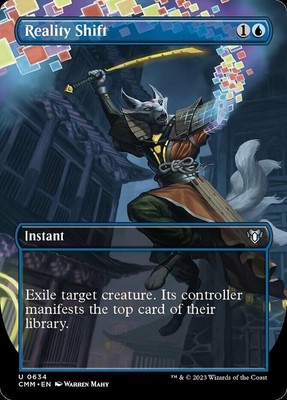 Hero Deal, English - 4 x MTG Reality Shift - Borderless Commander Masters