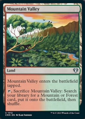 x4 Mountain Valley U MTG Commander Masters M/NM, English