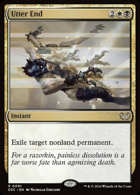 Utter End #0091 (NM) Commander Duskmourn DSC Magic MTG