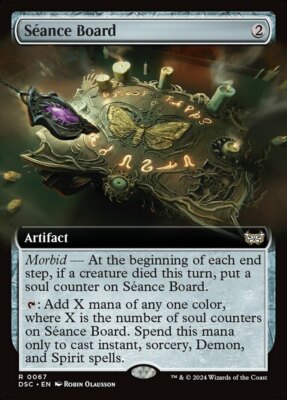x1 Seance Board - Extended Art R MTG Commander: Duskmourn: House of Horror M/NM,