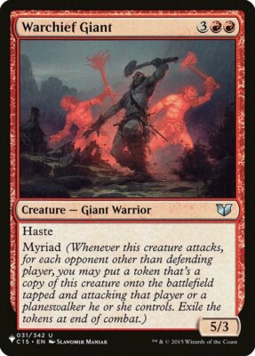 MTG Warchief Giant - The List, The List, Lightly Played, English