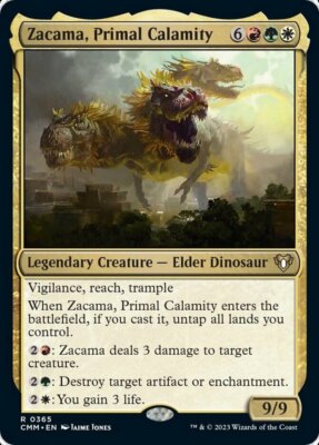 1 x Zacama, Primal Calamity - Commander Masters - NM-Mint - MTG