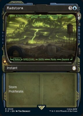 [1x] Radstorm - Showcase Near Mint, English Universes Beyond: Fallout MTG Magic