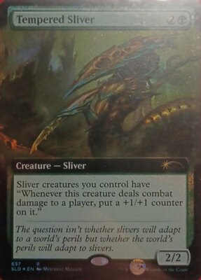Tempered Sliver - Foil - Extended Art x1 - Secret Lair Drop Series - NM-Mint, En