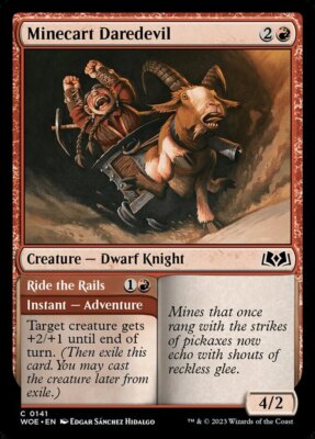 Wilds of Eldraine - Minecart Daredevil // Ride the Rails - Foil