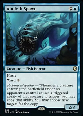 1 x Aboleth Spawn - Commander Legends: Battle for Baldur's Gate - NM-Mint - MTG