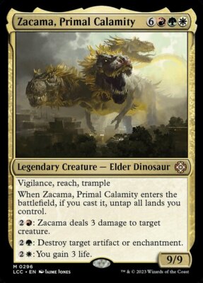 1 x Zacama, Primal Calamity - Commander: The Lost Caverns of Ixalan - NM-Mint - 