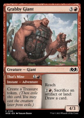 Grabby Giant // That's Mine, Wilds of Eldraine NM x 1 MTG 
