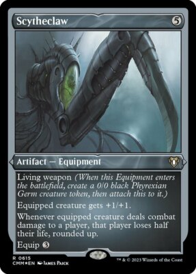x1 Scytheclaw - Foil Etched R MTG Commander Masters M/NM, English