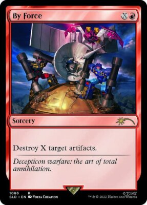 1x] By Force (1086) Near Mint, English Secret Lair MTG Magic