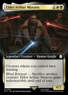 MTG | Elder Arthur Maxson - Foil - Extended Art | 0413 | (LP) | Universes Beyond