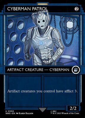 1x Cyberman Patrol - Showcase NM-Mint, English Universes Beyond: Doctor Who MTG 