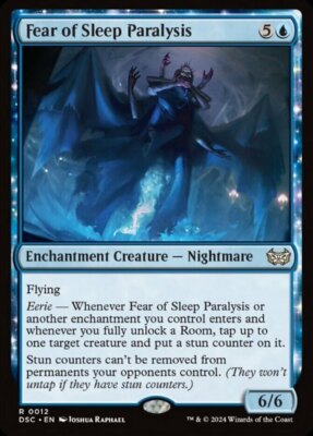x1 Fear of Sleep Paralysis R MTG Commander: Duskmourn: House of Horror M/NM, Eng