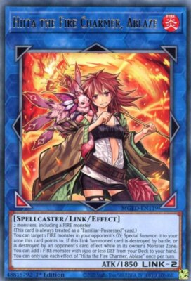 Yugioh! Hiita the Fire Charmer, Ablaze - MGED-EN119 - Rare - 1st Edition Near Mi