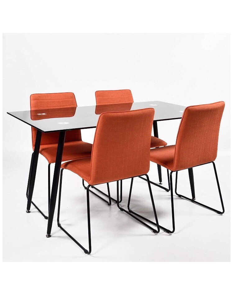 Glass dining table with chairs | in Poplar, London | Gumtree