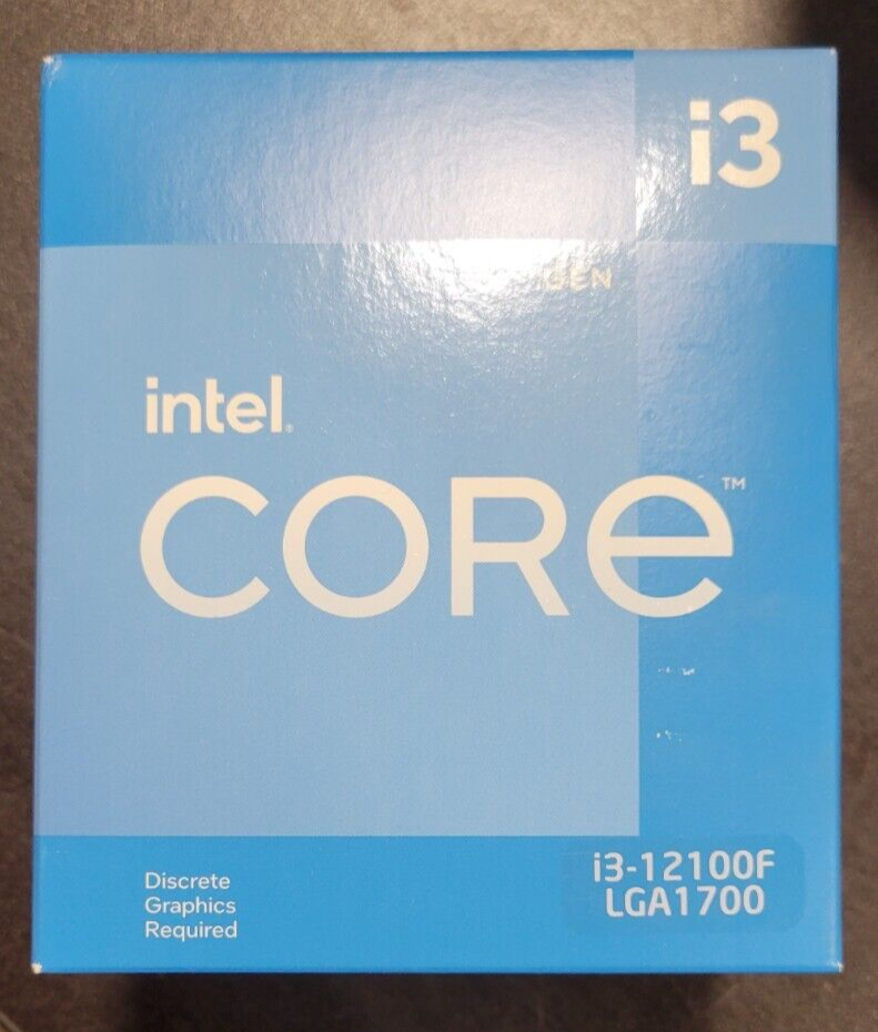 Intel Core i3 Gen 12 i3-12100F 4.30GHz Alder Lake SRL63 FCLGA1700