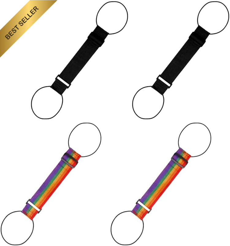 4 Pack Luggage Straps for Suitcases, Adjustable Elastic Suitcase Straps to Attac