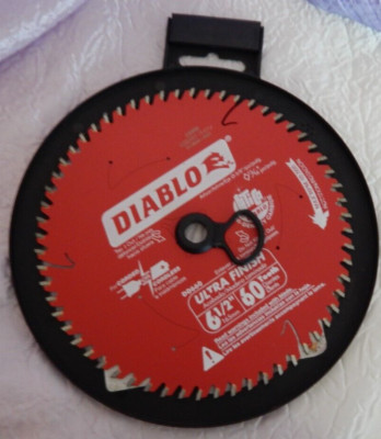 Diablo Ultra Finish Circular Saw Blade 6-1/2'', 60T Carbide Tip 5/8'' Arbor #D0660