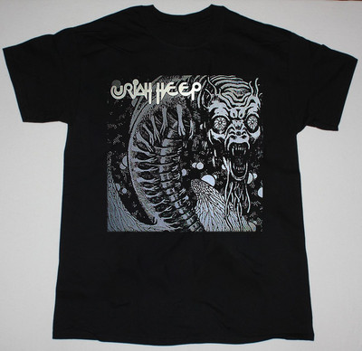 Uriah Heep T- Shirt Short Sleeve Cotton Black Men Women Size S to 5XL BE2245