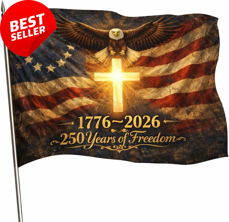 US 250th Anniversary Flag 3x5 Double Sided Patriotic Outdoor Banner
