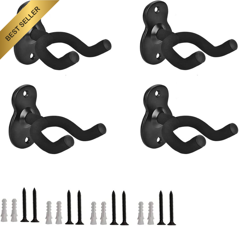 4x Guitar Wall Mount Hanger Hook Holder for Acoustic Electric Bass