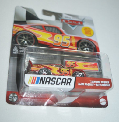 DISNEY PIXAR CARS 2024 NASCAR - LIGHTNING McQUEEN RED RUST-EZE # 95