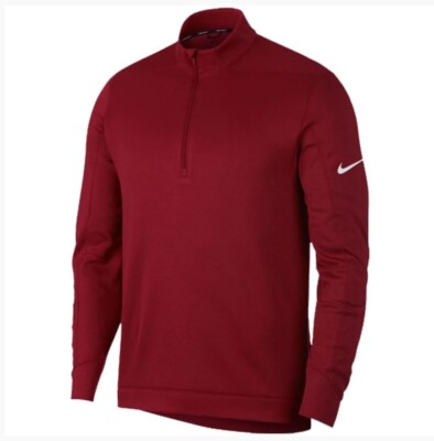 Nike Golf Dri-Fit Therma Repel Zip Men's Pullover - Color: Maroon, Size - M