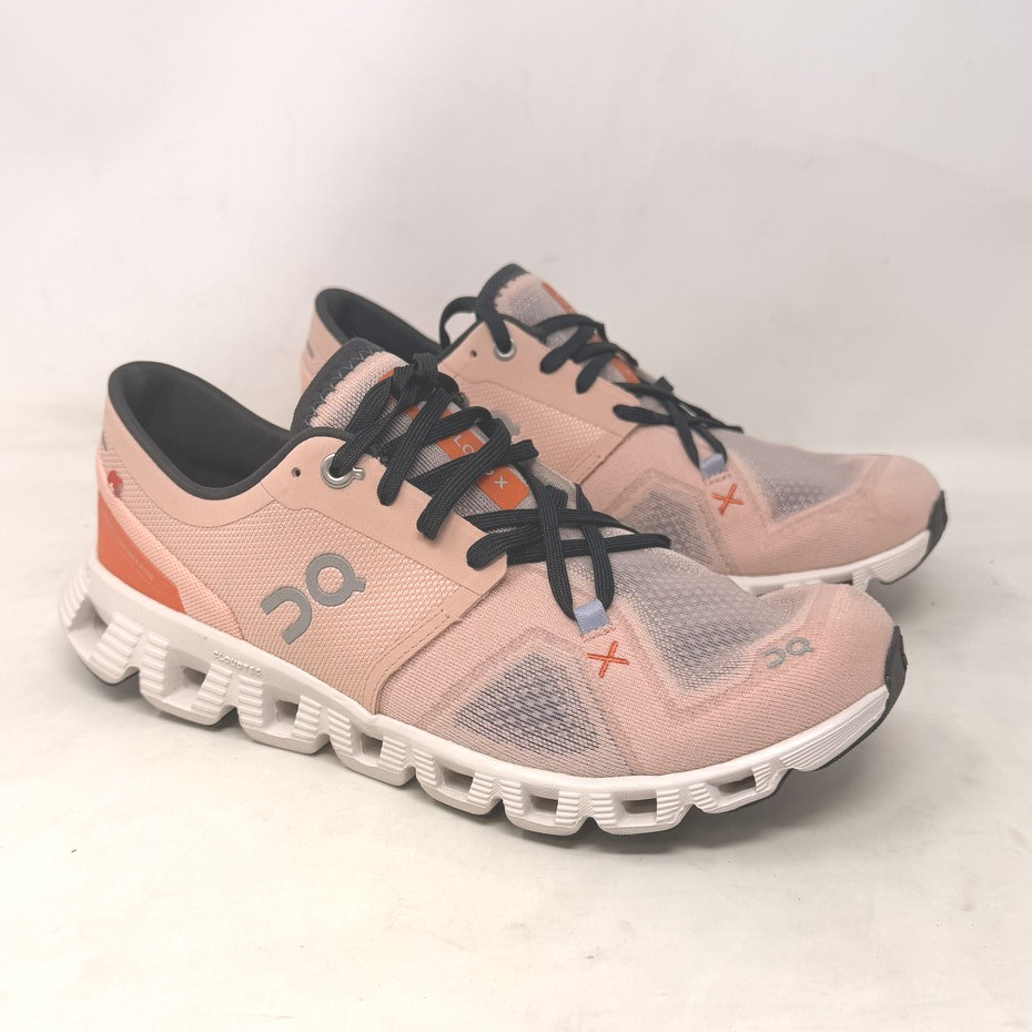 ON CLOUD X 3 60.98691 WOMEN'S 8 RUNNING TRAINING SHOES ROSE EU 39