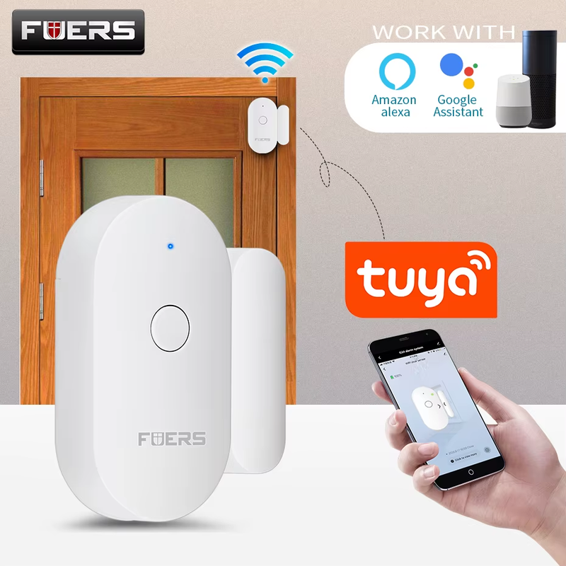 Tuya Smart Home WiFi Door Sensor Door Open Detectors Security Protection Alarm S